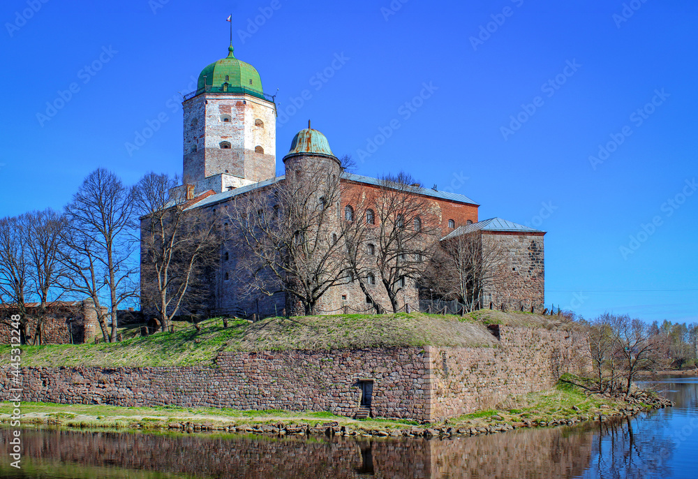 Scenic view of the Vyborg castle