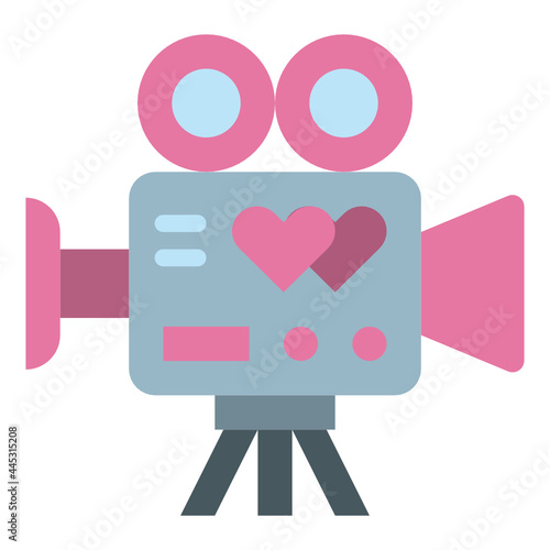 videocamera flat icon