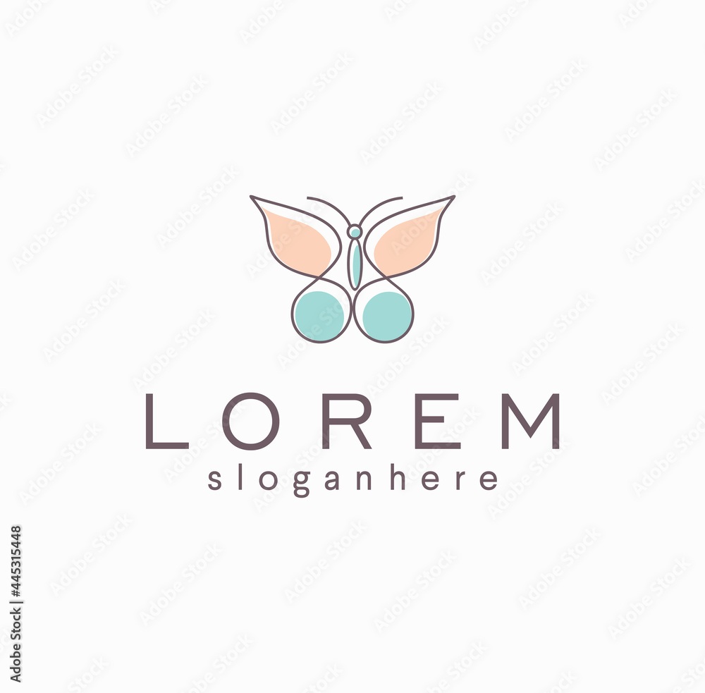 Butterfly logo line art beautiful fly wing vector illustration abstract icon. fashion boutique linear creative concept decoration shape insect. Butterfly logo line art beautiful fly wing vector illustration abstract icon. fashion boutique linear creative concept decoration shape insect.