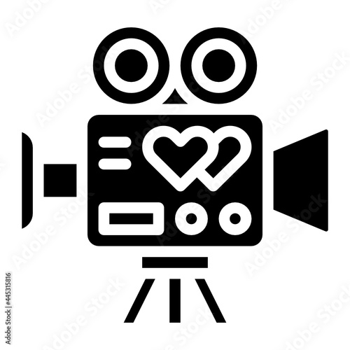 videocamera glyph icon