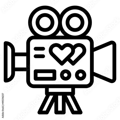 videocamera line icon