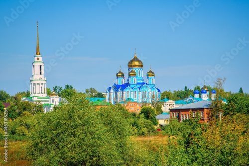 Scenic view of the Zadonsk Orthodox Monastery photo