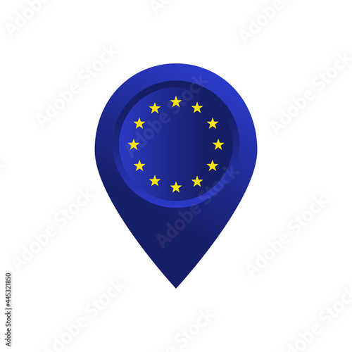 Free Download European Union flag design. Patriotic symbol, banner, concept. Vector illustration. - GFXLoad