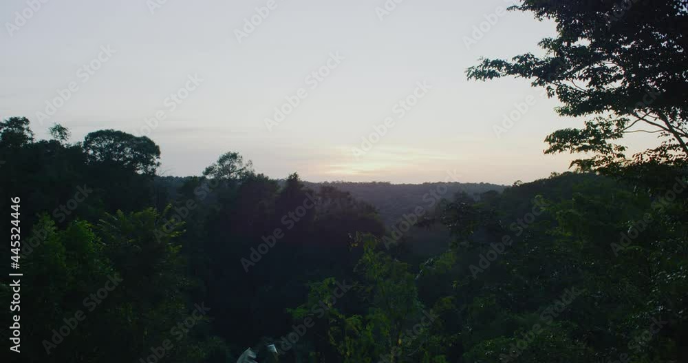 Sunset At A Hotel Deep In The Jungles Of Mondulkiri, Cambodia