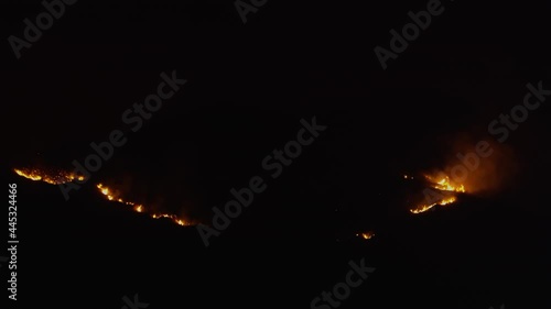 Saddleranch Fire Blaze California Wildfire Los Angeles Firemen and Fire turcks in Attendance
 photo