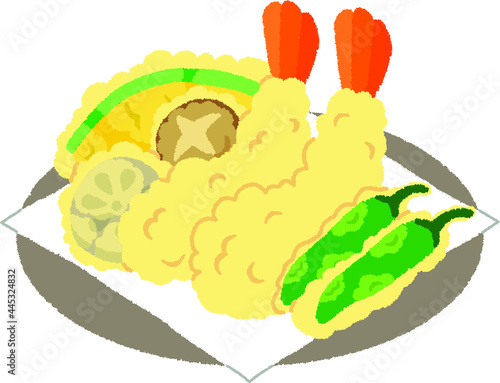 天ぷらのイラスト