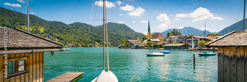 Sommer am Tegernsee - Berge am See - Panorama photo