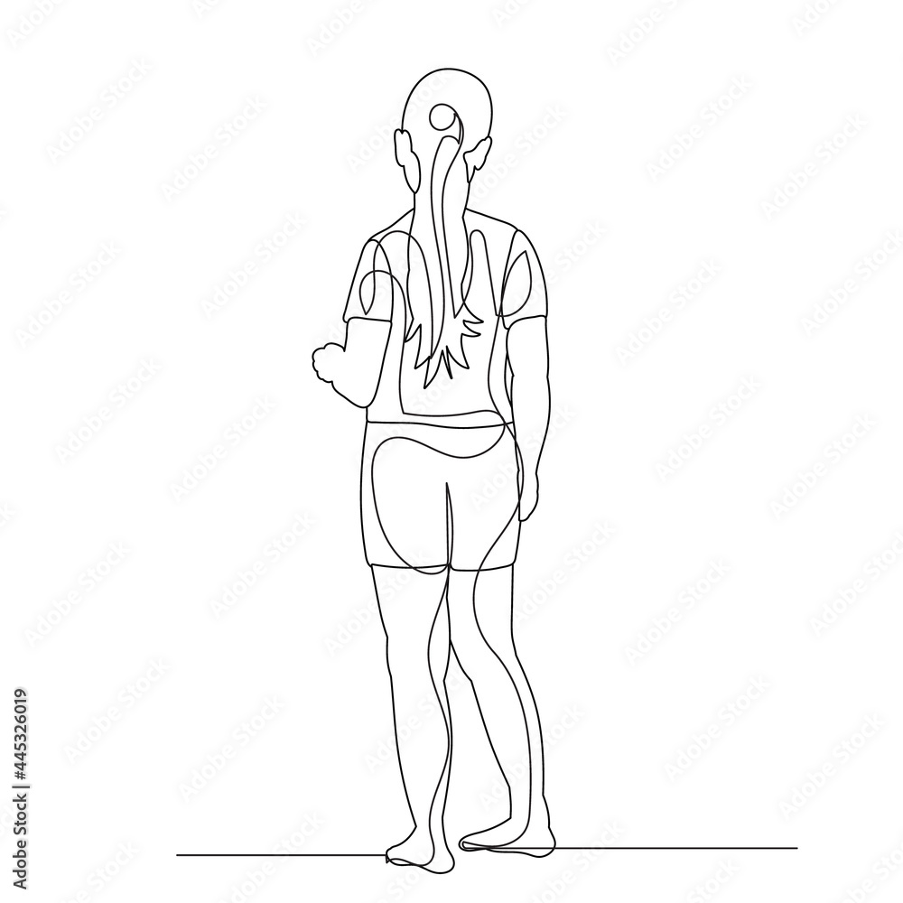 child line drawing, isolated, vector