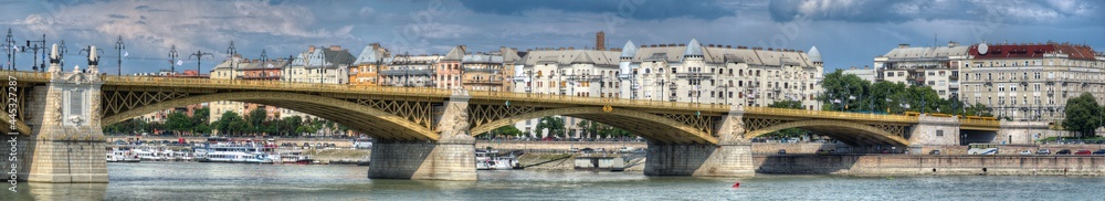 Die Margaretenbrücke in Budapest, Ungarn
