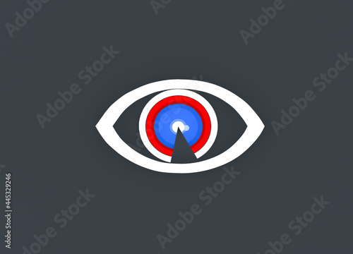 Free Download illustration of blue and red eye irises - GFXLoad