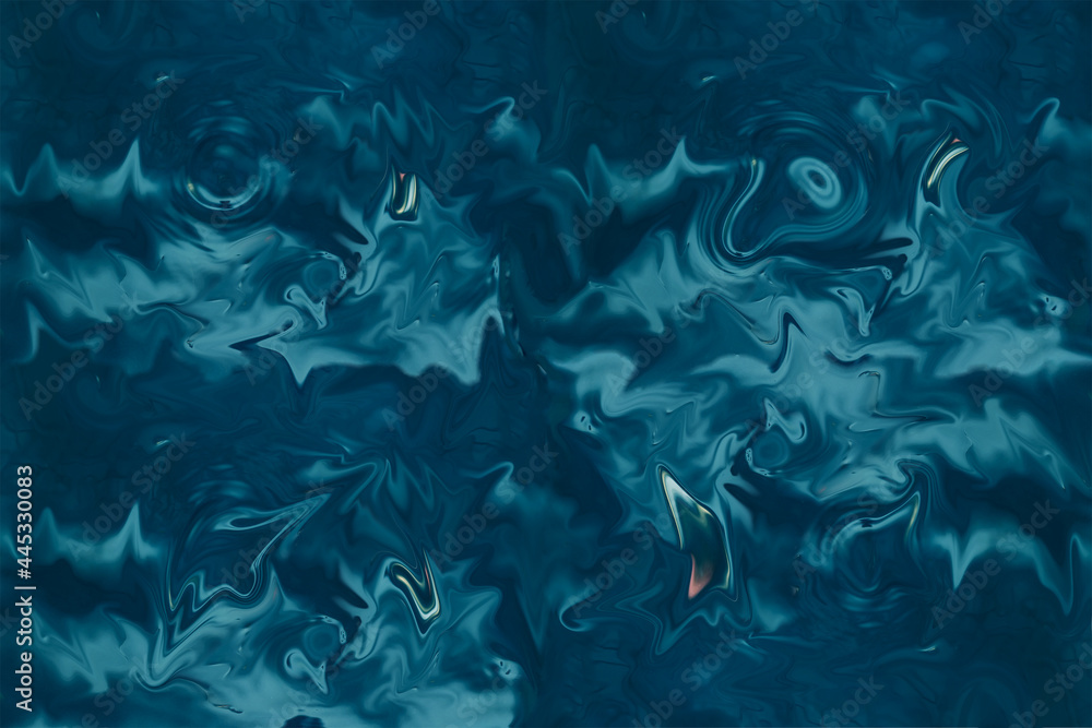 Obraz premium Defocused abstract multitasking background in navy blue. Random