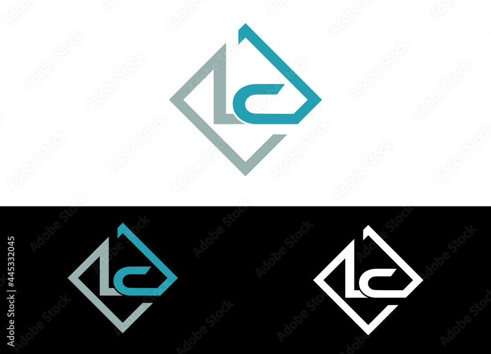 Initial Letter LC Logo or Icon Design Vector Image Template Initial Letter LC Logo or Icon Design Vector Image Template