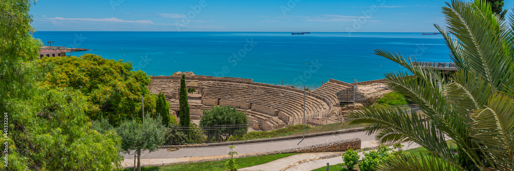 Roman amphitheatre in Tarragona, Costa Dorada, Catalonia, Spain