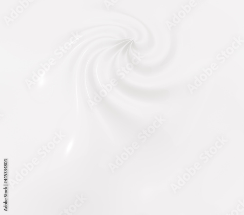 white swirl liquid texture, 3D spiral ripple effect surface, milky soft whip cream ingredient for food