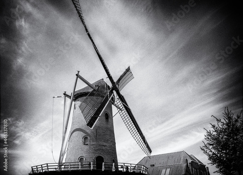 Windmolen d'Orangemolen in Willemstad,, Noord-Brabant province, The Netherlands. Built in  1734 photo