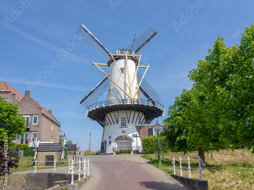 Windmolen d'Orangemolen in Willemstad,, Noord-Brabant province, The Netherlands. Built in  1734 photo