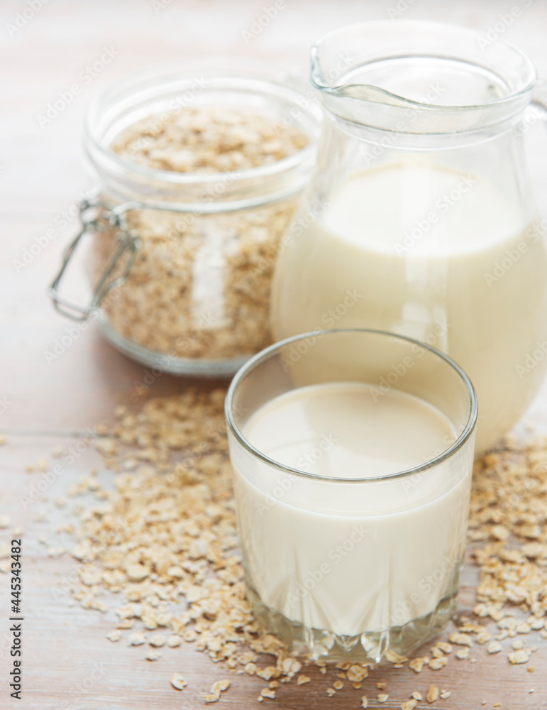 Vegan oat milk, non dairy alternative milk Vegan oat milk, non dairy alternative milk