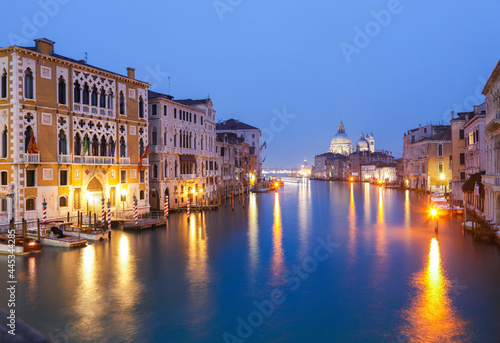 View of The Cran Canal from the Accademia Bridge, Venice; Veneto; Italy; Europe.