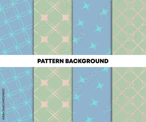 set of four seamless patterns