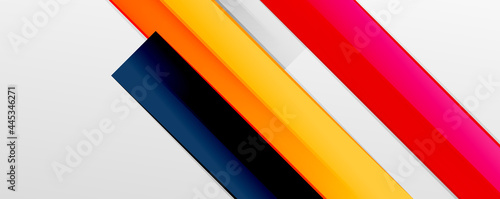 Multicolored lines background. Design template for business or technology presentations, internet posters or web brochure covers