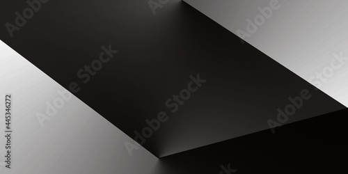 black geometric, abstract background, paper design, modern wallpaper, wall art, pattern texture, with gradient, you can use for ad, product and card, business presentation, space for text