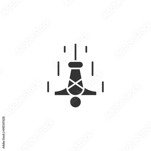 Bungee jumping icon isolated on white background. Extreme symbol modern, simple, vector, icon for website design, mobile app, ui. Vector Illustration