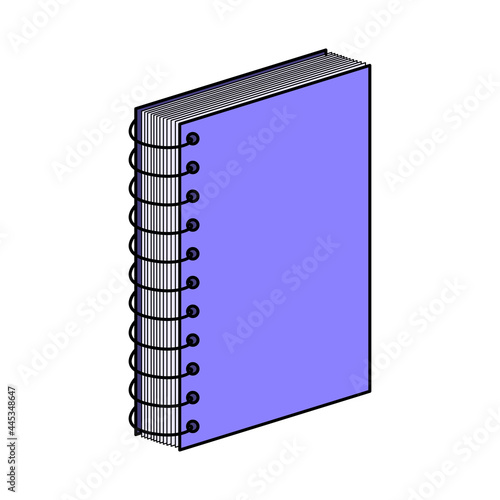 Notebook. Doodle style icon.