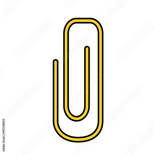 Paper clip. Doodle style icon.