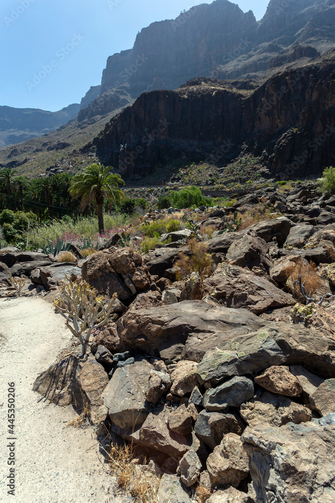 View of Gran Canaria from the valley of Arteara View of Gran Canaria from the valley of Arteara