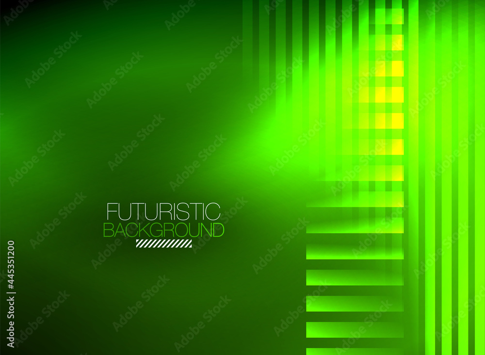 Bright neon color techno abstract background, shiny glowing neon lines in the dark background Bright neon color techno abstract background, shiny glowing neon lines in the dark background