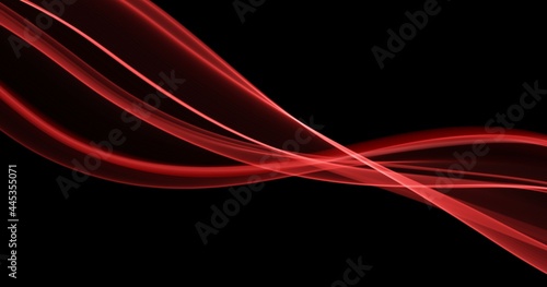 Abstract red lines background. Flow dynamic wave. Digital data structure. Future mesh or sound wave. Motion visualization. Magic vector illustration.