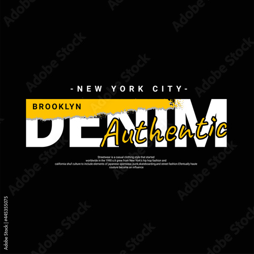 Denim writing design, suitable for screen printing t-shirts, clothes, jackets and others