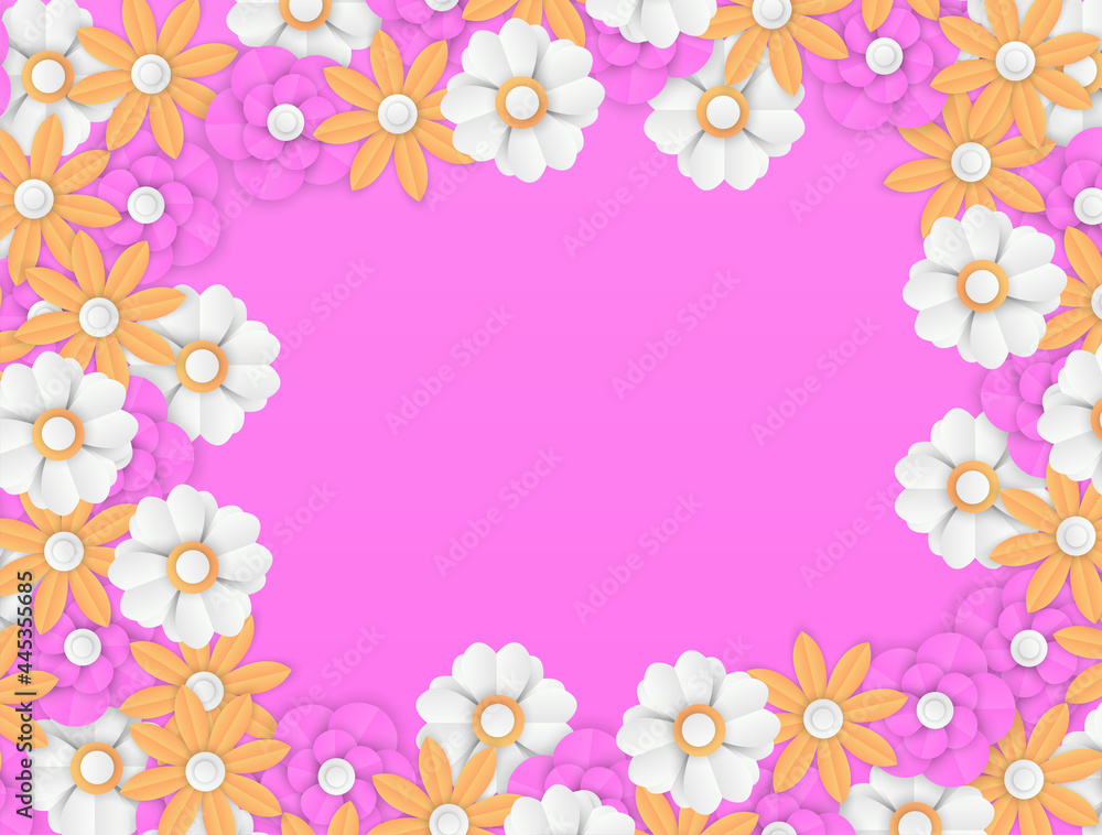 End of Summer sale design with paper cut tropical fun bright color background layout banners. Hello September social media post or stories background. Voucher discount. Vector illustration template