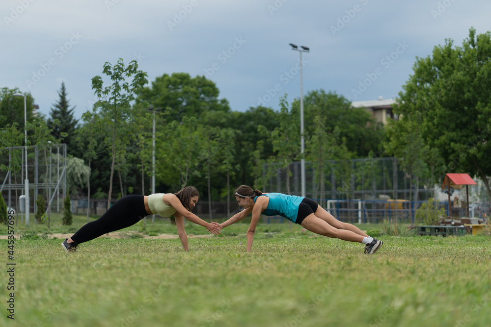 Working out together Working out together