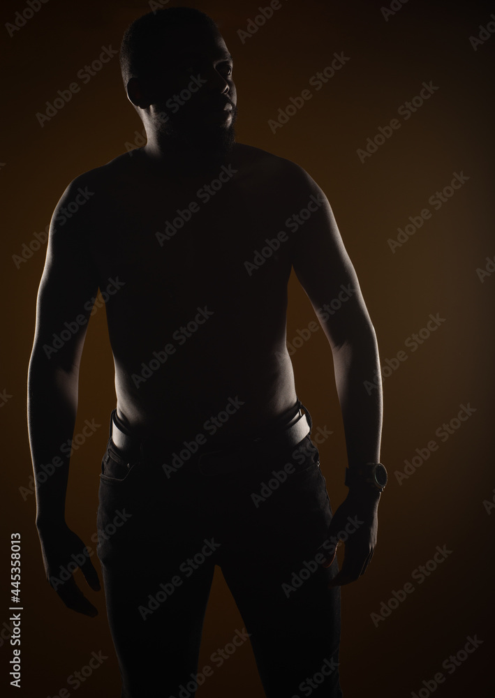 Naklejka premium Posing topless