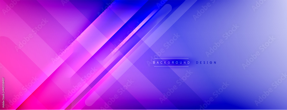 Abstract background - lines composition created with lights and shadows. Technology or business digital template. Trendy simple fluid color gradient abstract background with dynamic