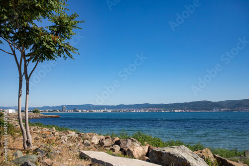 beautiful view of the sea and the coast