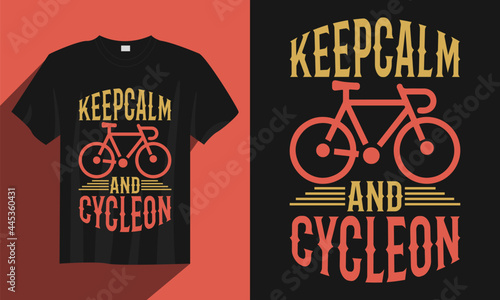 keep calm and cycle on cycling t-shirt, vintage cycling t-shirt, typography cycling t-shirt, cycling t-shirt vector, cycling t-shirt vector design illustration