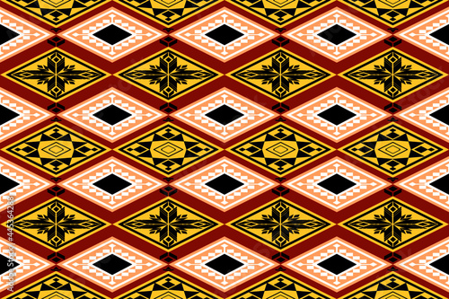 Wallpaper Mural Vector,illustator,Geometric ethnic ikat seamless pattern,Patterns design for fabric,wallpaper,background,wall,tile,carpet,wrapping,clothing,batik,Abstract ethnic geometric pattern Torontodigital.ca