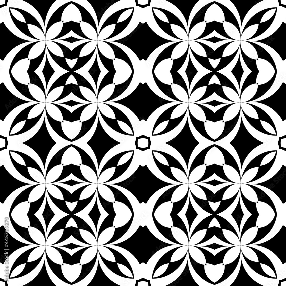 Monochrome background with abstract shaps. Regular modern black and white pattern.Abstract background for textile design, surface textures, wrapping paper. Monochrome background with abstract shaps. Regular modern black and white pattern.Abstract background for textile design, surface textures, wrapping paper.