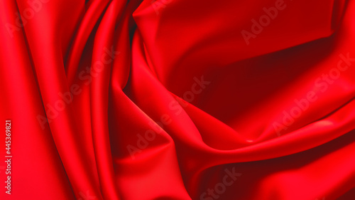abstract background. luxury cloth or liquid wave or wavy folds of grunge silk texture satin velvet material, elegant wallpaper design. soft red fabric.