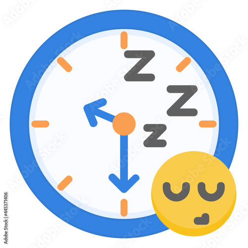 sleep quality flat icon