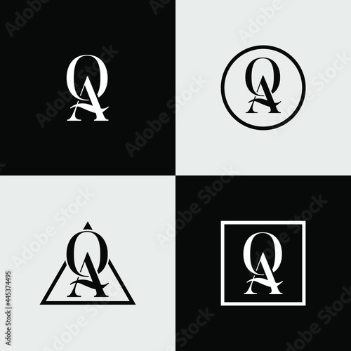 A and Q letter logo design