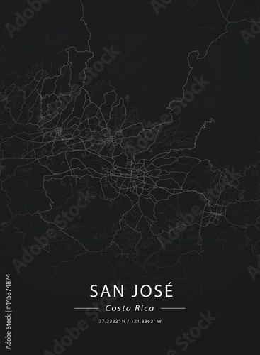 Map of San José, Costa Rica