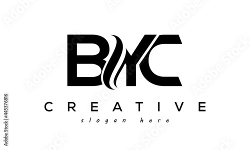 Letter BYC creative logo design vector photo