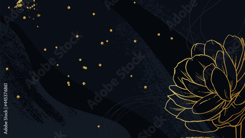 Dark blue artistic backgrou...