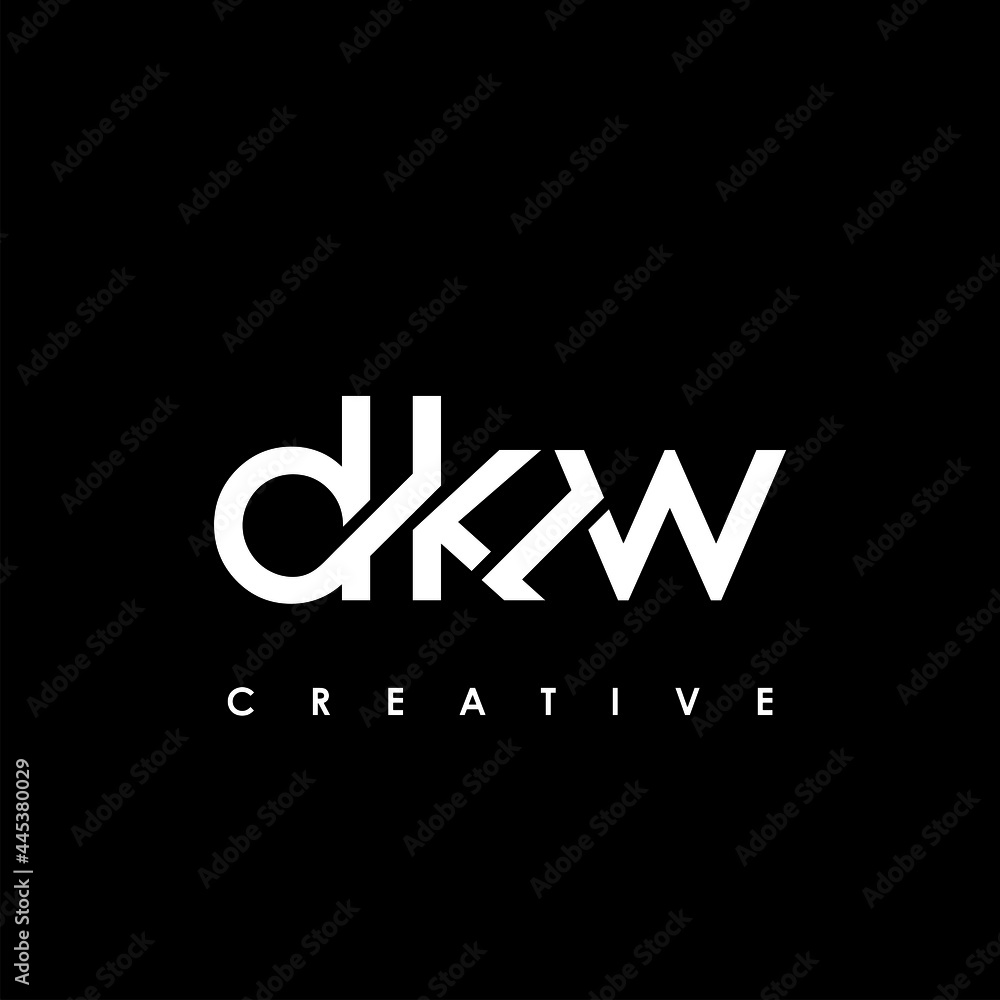 Fototapeta premium DKW Letter Initial Logo Design Template Vector Illustration