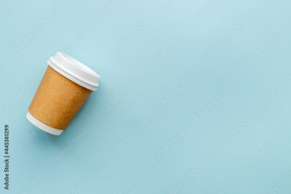 Take away coffee paper cup. Top view Take away coffee paper cup. Top view