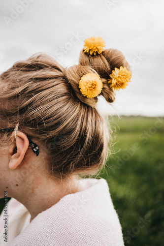 Flowers in hair