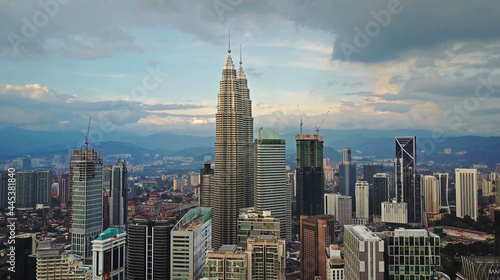 Photography Aerial view of kuala lumpur city